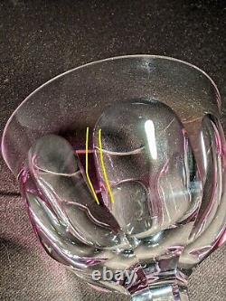 MOSER Harlequin Hock Wine Glasses Hexagonal Cut (Set of 2)