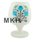 Marble Wine Glass Set Goblets Inlay Gemstone Glasses Pietra Dura Vintage Antique