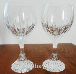 Massena by Baccarat France 7 Tall Wine Glasses Set of 2