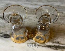 Medici Gold Arte Italica 2 Pc Wine Glass Set