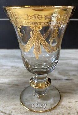 Medici Gold Arte Italica 2 Pc Wine Glass Set