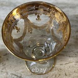 Medici Gold Arte Italica 2 Pc Wine Glass Set