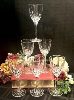 Mikasa Apollo Wine Glass 7 5/8 Vintage Cut Clear glasses Vintage Set of 6