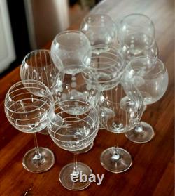 Mikasa Cheers Balloon Etched Wine Glasses 24 Oz. Set Of 10