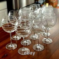Mikasa Cheers Balloon Etched Wine Glasses 24 Oz. Set Of 10