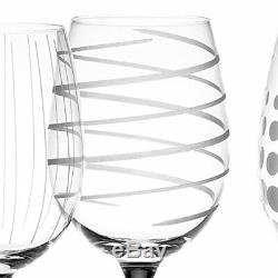 Mikasa Cheers Set of 4 Crystal White Wine Glasses, 450 ml (15 fl oz)