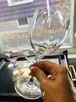 Mikasa Stephanie Wine Glass Ribbed Optic 7 1/8 Discontinued Crystal
