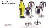 Modern Innovations Stainless Steel Stemmed Wine Glasses