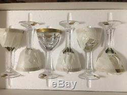 Moser Crystal Lady Hamilton Wine Glasses BNIB set of 6