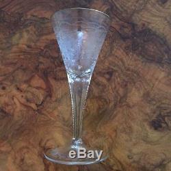 Moser USA Maharani 6.3 oz. White Wine Glass Set (2) Clear unused 24k gilding