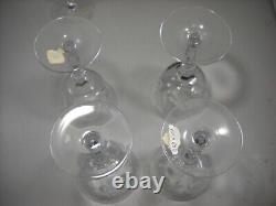 NACHTMANN Crystal Andernach Red Wine 6 Glasses Bavaria Germany Set of 8