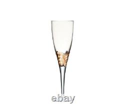 NEW! Kim Seybert Gold PAILLETTE Wine Glass #2078G set of 4 FREE SHIP