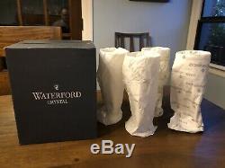 NEW Set of 4 Waterford Araglin 10oz Water/Wine Goblets withOriginal Box 8 Tall