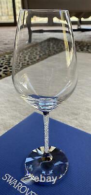 NIB Svarovski Crystal Crystalline Stem Wine Glasses Set of Two Current Season