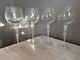 Nachtmann Crystal Balloon Wine Glasses Artemis Frosted Nude Stem Set Of 4 Rare