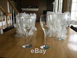 New Lenox Erica Set of 16 - 8 Wine Glasses, 8 Water Goblets - New, Never Used