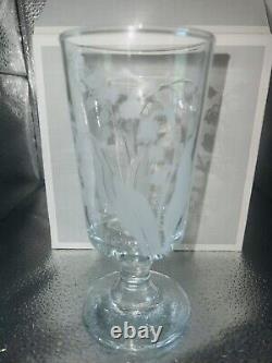 New Pottery Barn Monique Lhuillier Lily Of the Valley Wine Goblets Set of 4