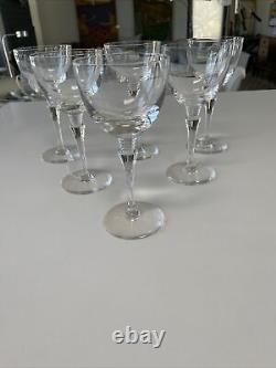 New. Saint Louis Crystal Wine Glass. 7.5 H. Set Of 6