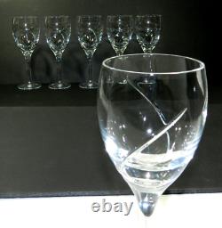 New Waterford Crystal Siren Wine Glasses Set of 6