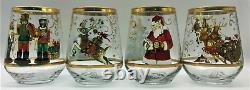 New Williams Sonoma Twas The Night Before Christmas Stemless Wine Glasses S4 Mix