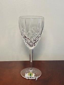 New with Tags Set 4 Vintage WATERFORD CRYSTAL Araglin 7-7/8 Wine Goblets IRELAND