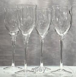 Noritake Royal Pierpoint Wine Glasses Clear Vintage 9 Oz Set of 4