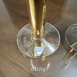 Orrefors Crystal NOBEL Jubilee wine/ Liquor glasses 1901-1991 Set 3