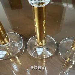 Orrefors Crystal NOBEL Jubilee wine/ Liquor glasses 1901-1991 Set 3