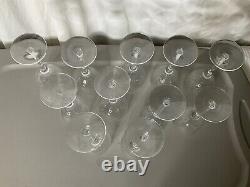Orrefors Illusion Crystal Claret Wine Glass Set of 11