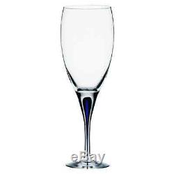 Orrefors Intermezzo Blue Claret Wine Glass Set of 4