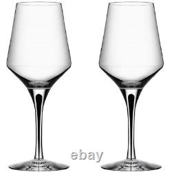 Orrefors Metropol Crystal White Wine Glass (Set of Two)