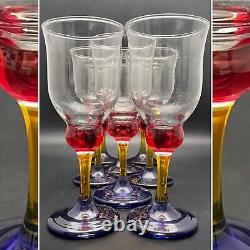 Pier 1 Imports Wine Glass/Goblet Stemware 8pc Set Made in USA 7.5 tall 10 oz