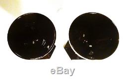 RARE Baccarat HARCOURT (1841-) DARKSIDE Black Angel Set of 2 Wine Goblets