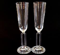 RIEDEL SOMMELIERS MILLENNIUM CHAMPANGE FLUTES, Hand Made, Austria, 2PCS SET