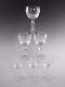 ROWLAND WARD Crystal 5 1/4 Wine Glass Set (6) Cut by Moser