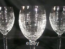 Ralph Lauren Crystal Glen Plaid Wine Glasses Set of 3