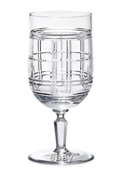 Ralph Lauren Hudson Plaid Iced Beverage Set Of Four Wine Glasses 7 Inch