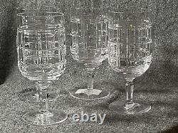 Ralph Lauren Hudson Plaid Iced Beverage Set Of Four Wine Glasses 7 Inch