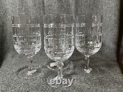 Ralph Lauren Hudson Plaid Iced Beverage Set Of Four Wine Glasses 7 Inch