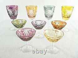 Rare Antique BACCARAT Flawless Crystal Set 4 x Wine Goblet & 5 x Sherry Goblet