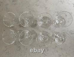 Rare Vintage Tiffany & Co. Brittania Crystal Red Wine Glasses Set of 8