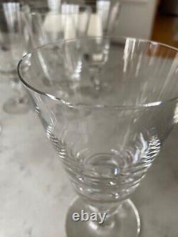 Rare Vintage Tiffany & Co. Brittania Crystal Red Wine Glasses Set of 8