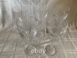 Rare Waterford Crystal John Rocha Imprint Wine Glasses Goblets set of 5