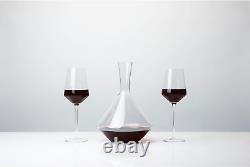 Raye Bordeaux Wine Glasses & Decanter Set Premium Crystal Clear Glass, Modern