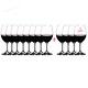 Red Wine Glass Ouverture Pay for 8 Get 12 Stem Set Drinkware