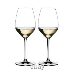 Riedel Extreme Riesling Wine Glass Set of 8 Clear with Polishing Cloth Bundle
