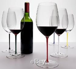 Riedel Fatto A Mano Cabernet / Merlot Red Wine Glass 6 Piece Set 7900/0 NEW