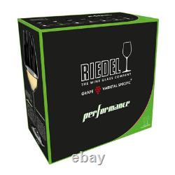 Riedel Performance Pinot Noir Wine Glass 4 Pack with Polishing Cloth Bundle