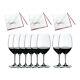 Riedel Vinum Bordeaux Wine Glasses with 3x Large Microfiber Polishing Clothes