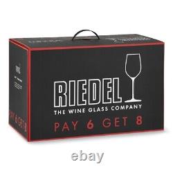 Riedel Vinum Pay 6 Get 8 Cabernet Sauvignon/Merlot Glasses (Set of 8)